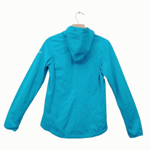Nike Golf Hooded Jacket Womens Small Blue Mesh Lined Athleisure Performance - Picture 6 of 11